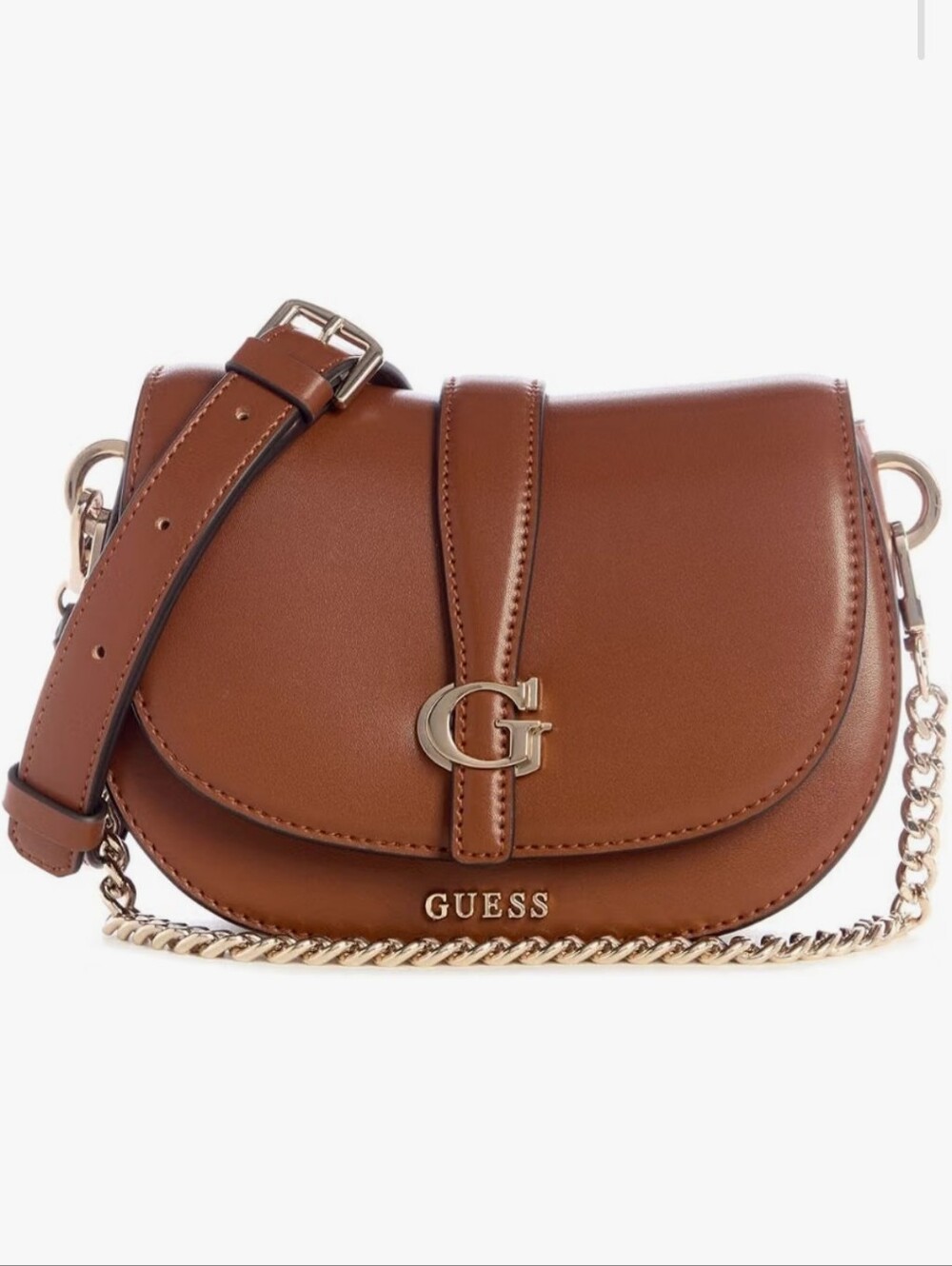 GUESS womens Carrie Mini Flap Crossbody Bag
